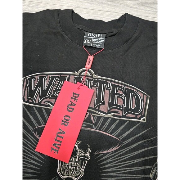 Guapi TShirt Mens 2XL Wanted Dead Or Alive Skeleton Graphic Tee Limited Edition - Picture 5 of 16
